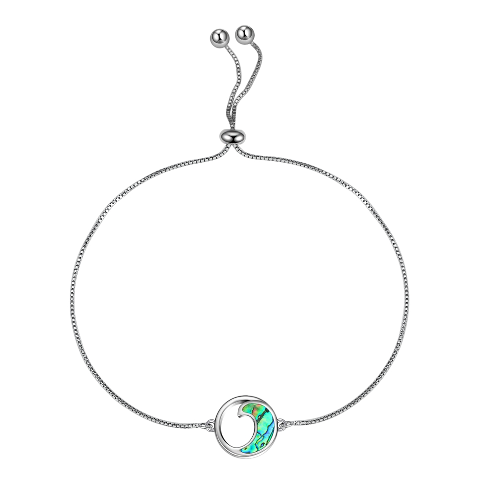 Wave Bracelet Sterling Silver Abalone Ocean Wave Bracelet Wave Bracelets Jewelry Gifts for Women