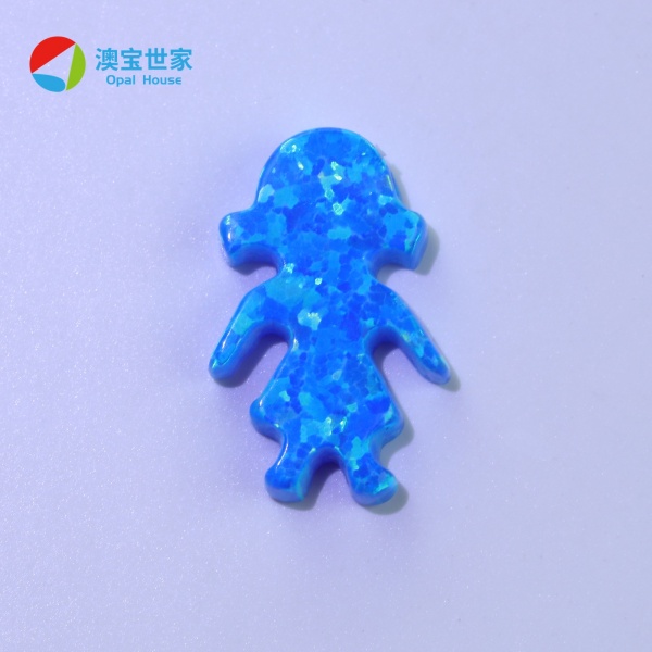 Opal Necklace, Opal Jewelry, Blue Opal Charm, Girl Pendant Jewelry Women Mom Necklace