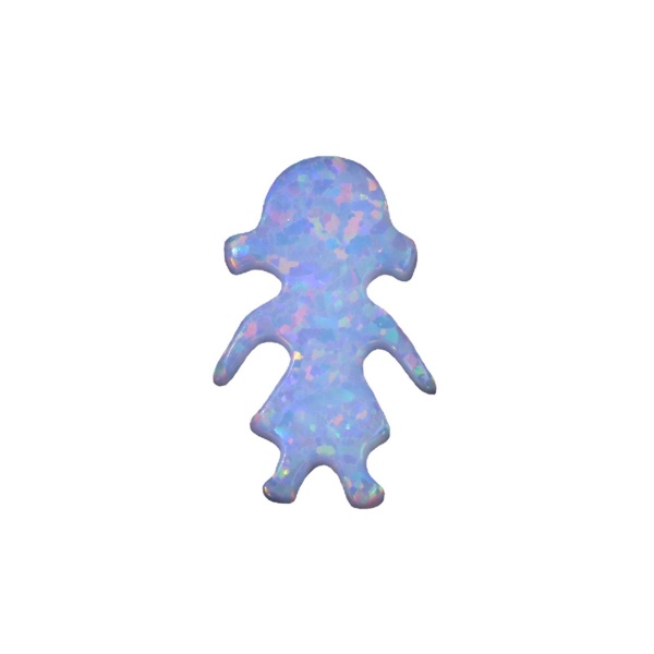 Opal Necklace, Opal Jewelry, Blue Opal Charm, Girl Pendant Jewelry Women Mom Necklace