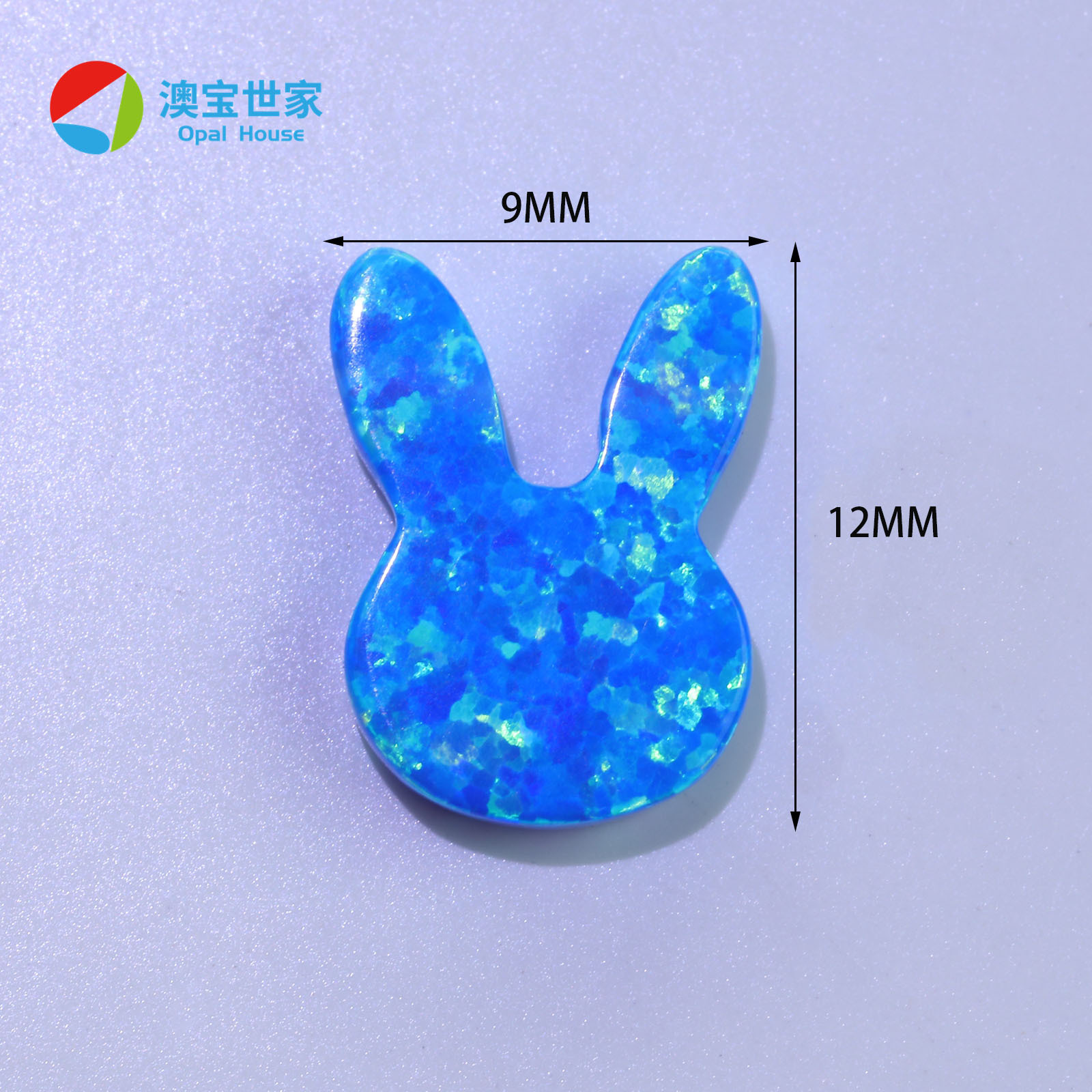 Lab Created Opal Beads Various Designs Opal Bunny pendant necklace