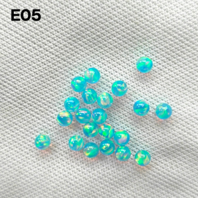 Synthetic Fire Opal Ball Shape 3mm-8mm Half Drill Hole Transparent Jelly Beads Loose Jewelry Making Including Ring