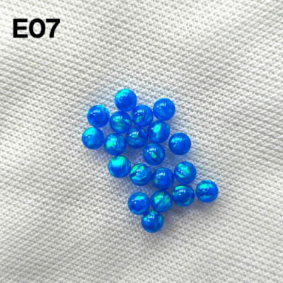 Synthetic Fire Opal Ball Shape 3mm-8mm Half Drill Hole Transparent Jelly Beads Loose Jewelry Making Including Ring