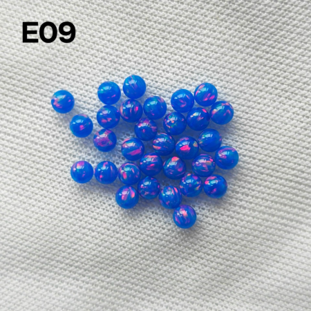 Synthetic Fire Opal Ball Shape 3mm-8mm Half Drill Hole Transparent Jelly Beads Loose Jewelry Making Including Ring