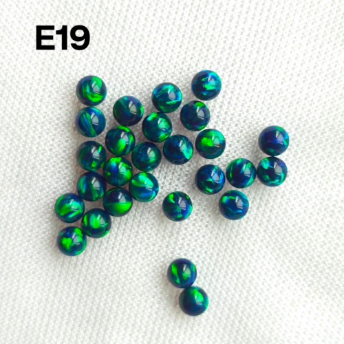 Synthetic Fire Opal Ball Shape 3mm-8mm Half Drill Hole Transparent Jelly Beads Loose Jewelry Making Including Ring