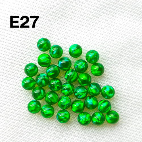 Synthetic Fire Opal Ball Shape 3mm-8mm Half Drill Hole Transparent Jelly Beads Loose Jewelry Making Including Ring